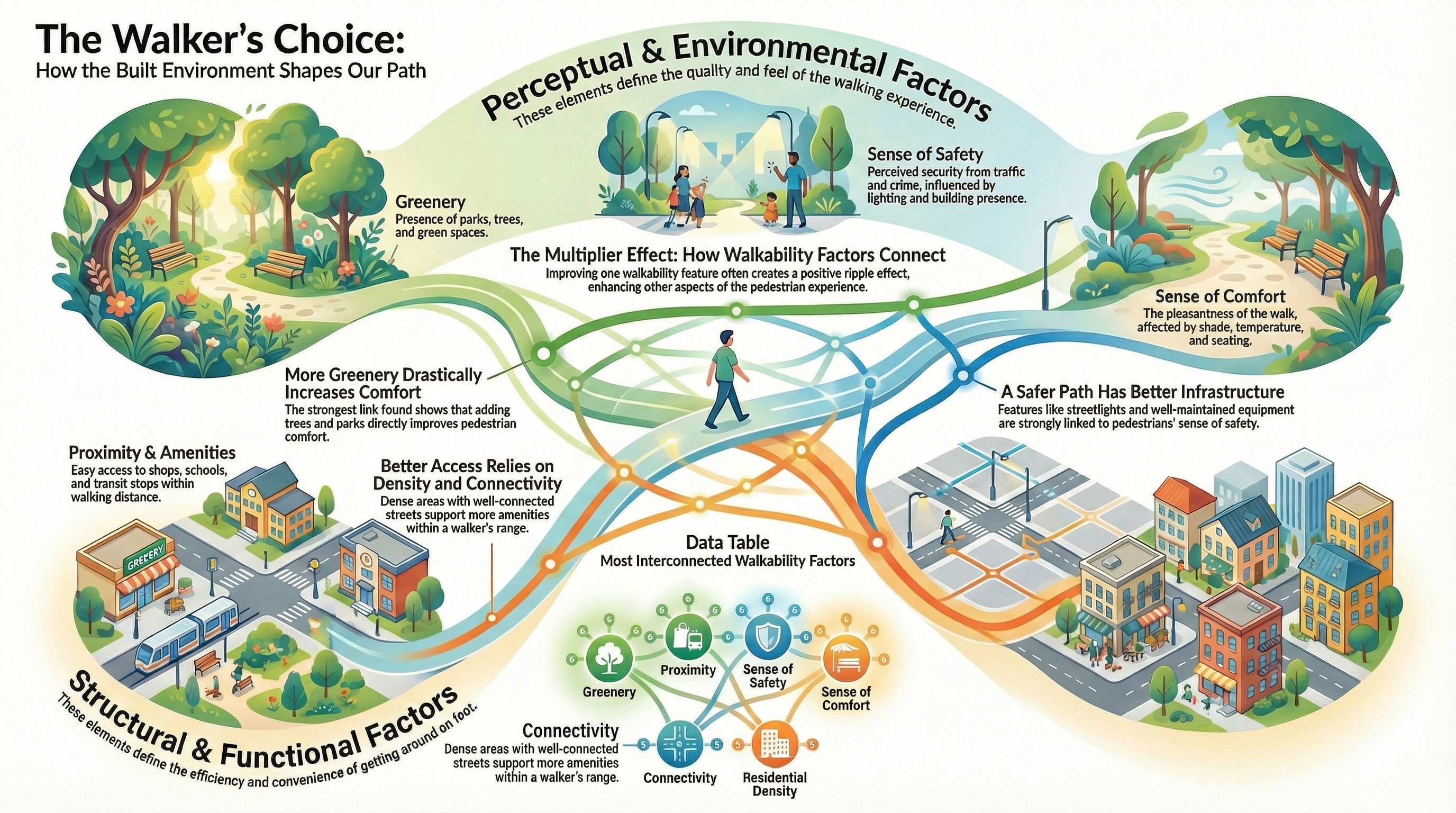 The Walker’s Choice: How the Built Environment Shapes Our Path